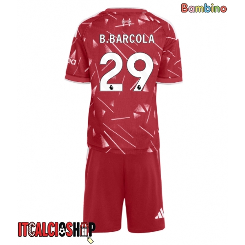 Liverpool Bradley Barcola #29 Prima Maglia Bambino 2026-27 Manica Corta (+ Pantaloni corti)